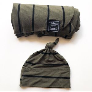 Milkmaid Goods Other - Milkmaid Goods Newborn Olive Swaddle & Hat Milkmaid Goods Other - Milkmaid Goods Newborn Olive Swaddle & Hat